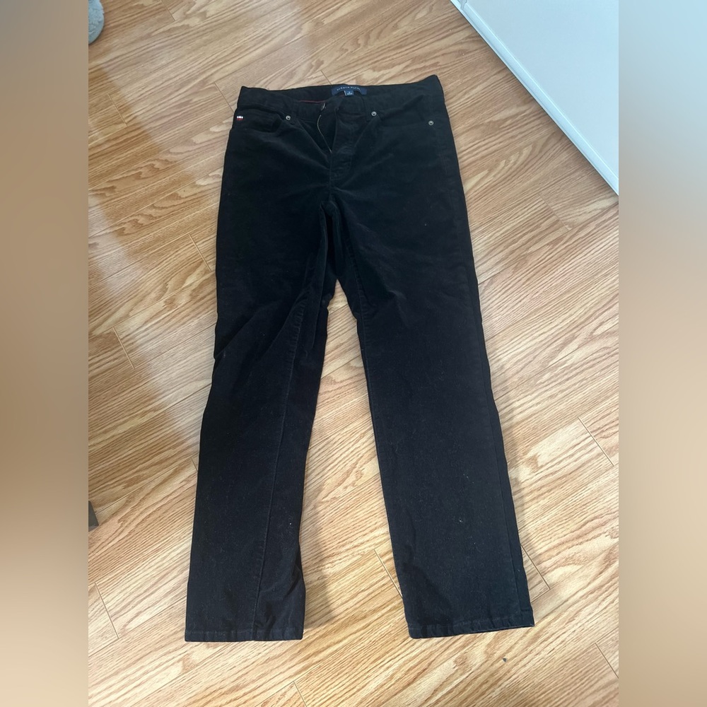 Tommy Hilfiger Black Corduroy Trousers size 10